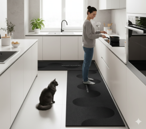 tapis de cuisine en pvc imperméable