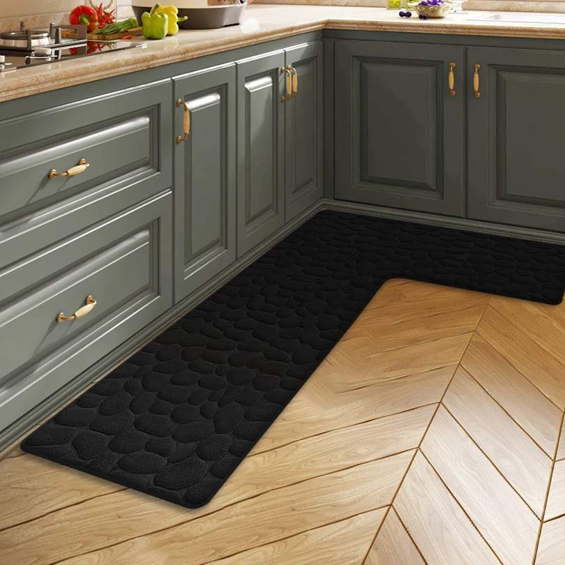 tapis de salle de bain en L
