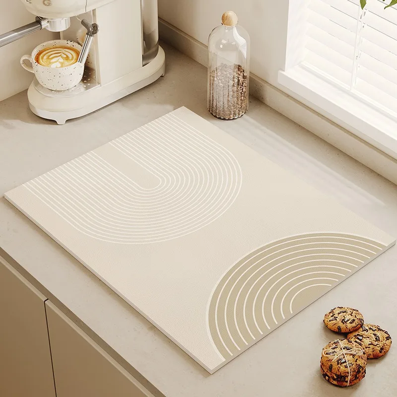 tapis minimaliste en diatomite